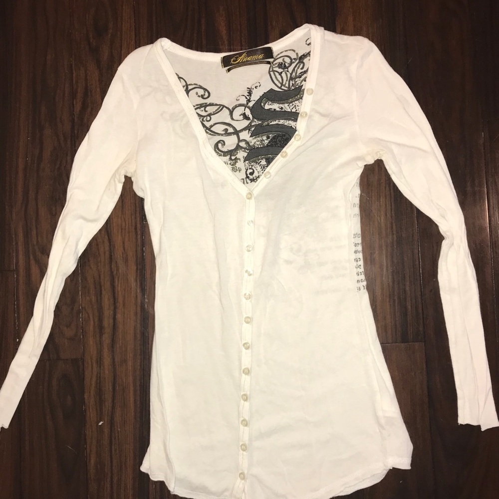Button down Henley